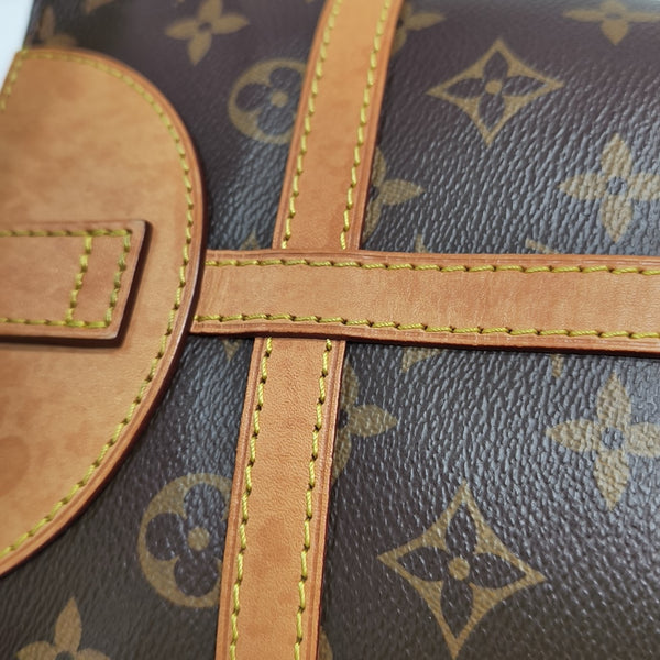 DUFFLE Monogram Coated Canvas Brown