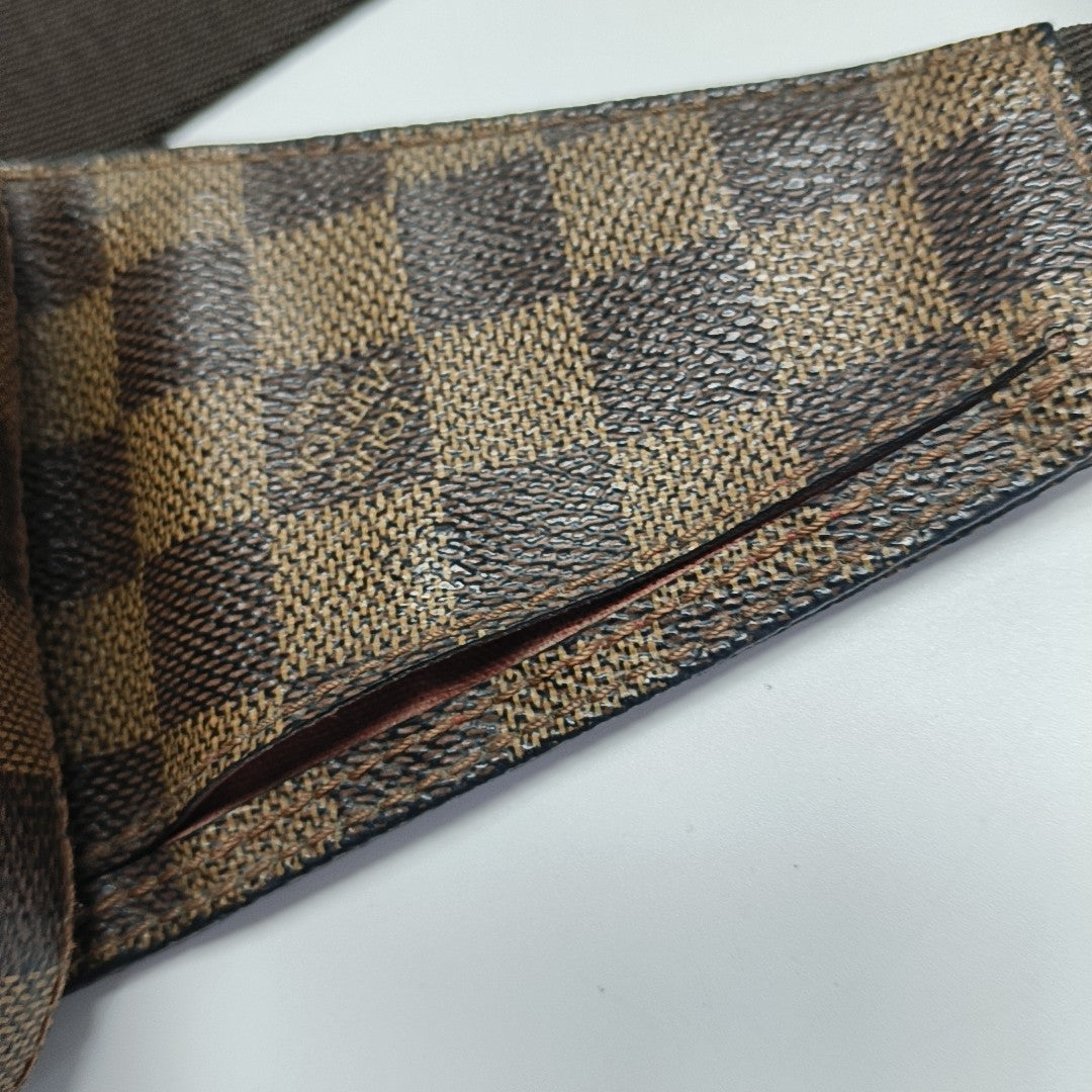 GÉRONIMOS Damier Ebene Coated Canvas Brown