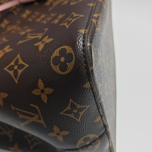 NÉONOÉ MM Monogram Coated Canvas Brown