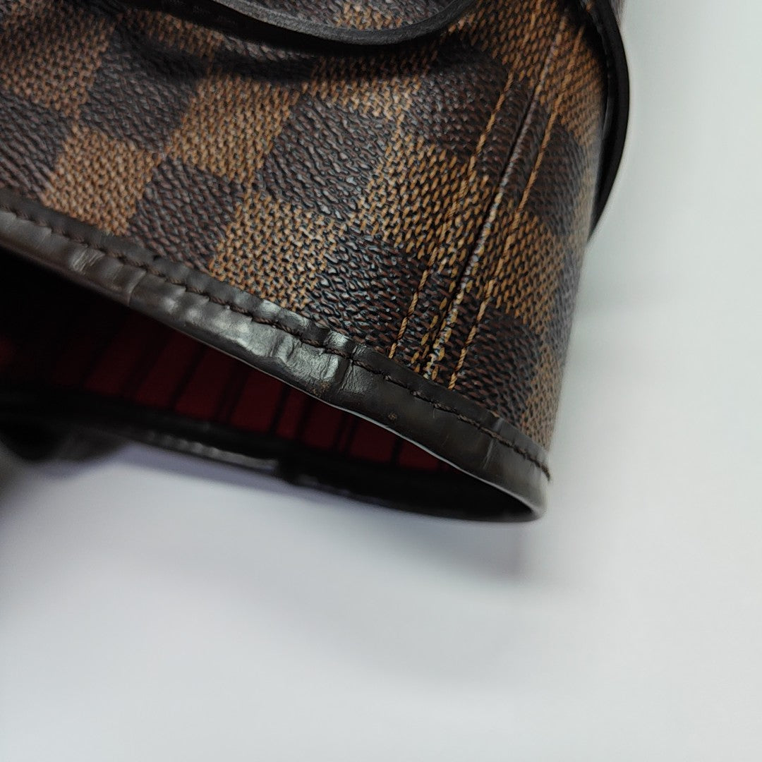 NEVERFULL MM Damier Ebene Coated Canvas Brown