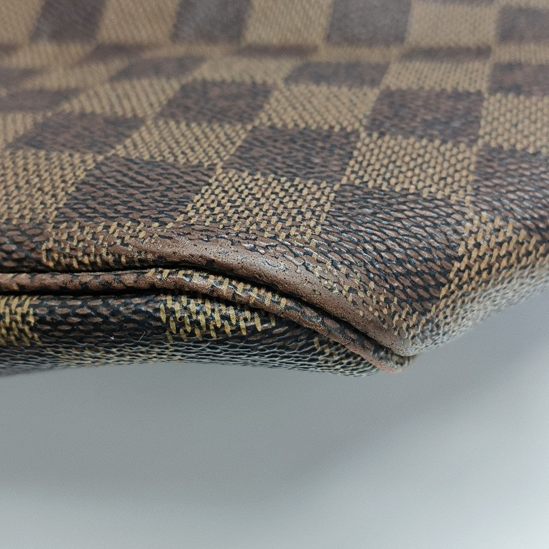 NEVERFULL GM Damier Ebene Coated Canvas Brown