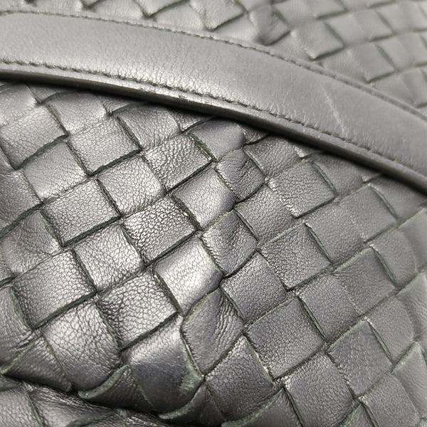 Lambskin Top Handle Bag Black