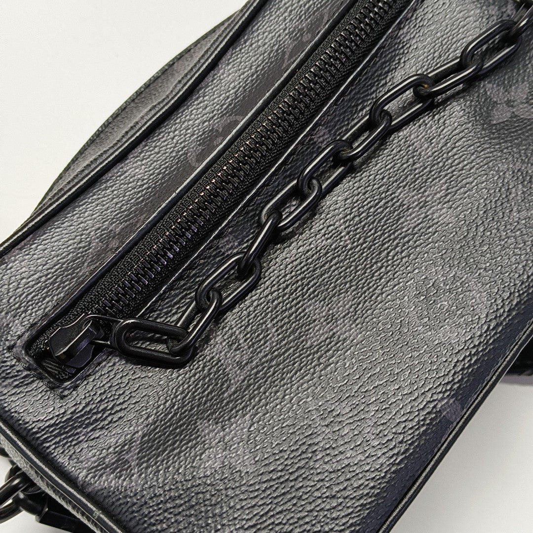 SOFT TRUNK Mini Monogram Coated Canvas Black