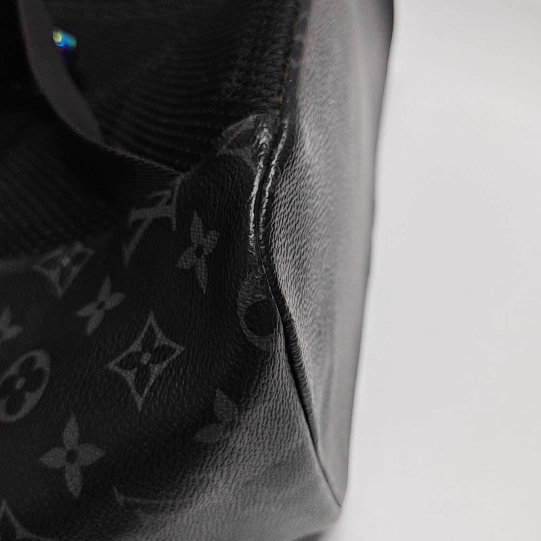 Coated Canvas Backpack Black
