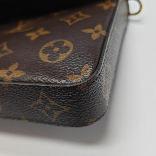 FÉLICIE Monogram Coated Canvas Brown