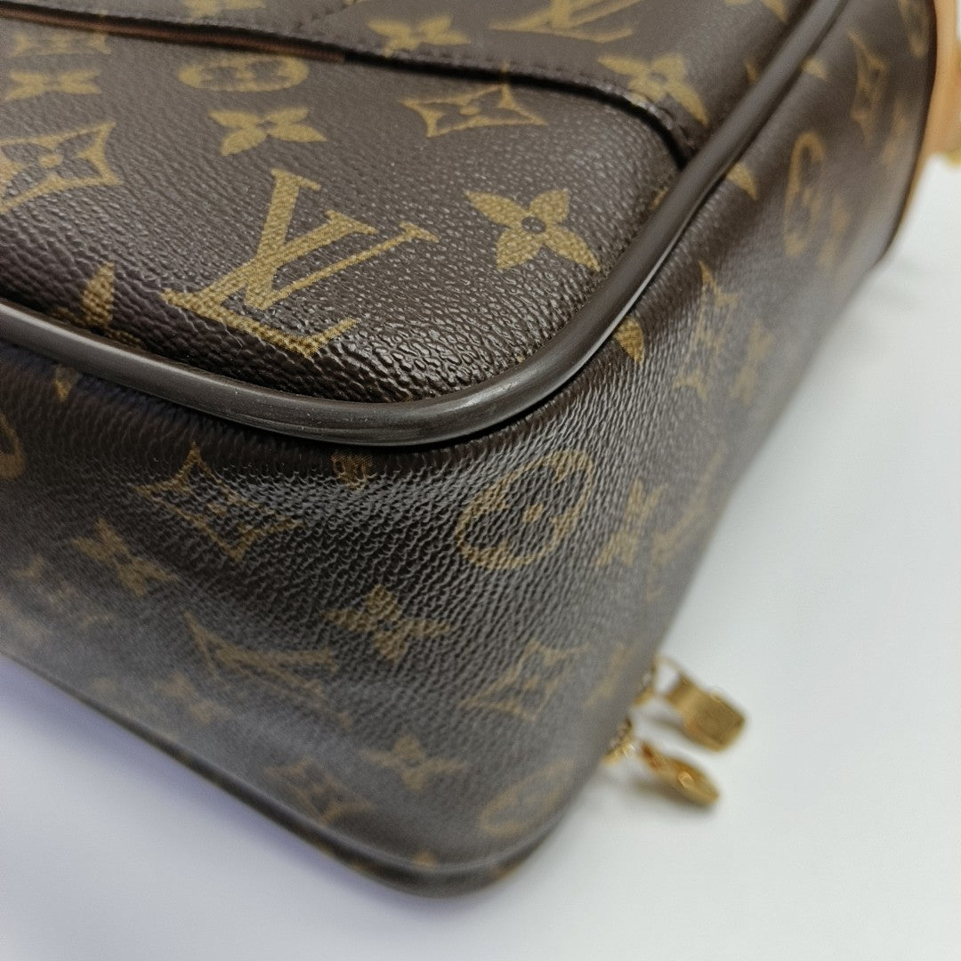 ICARE Monogram Coated Canvas Brown