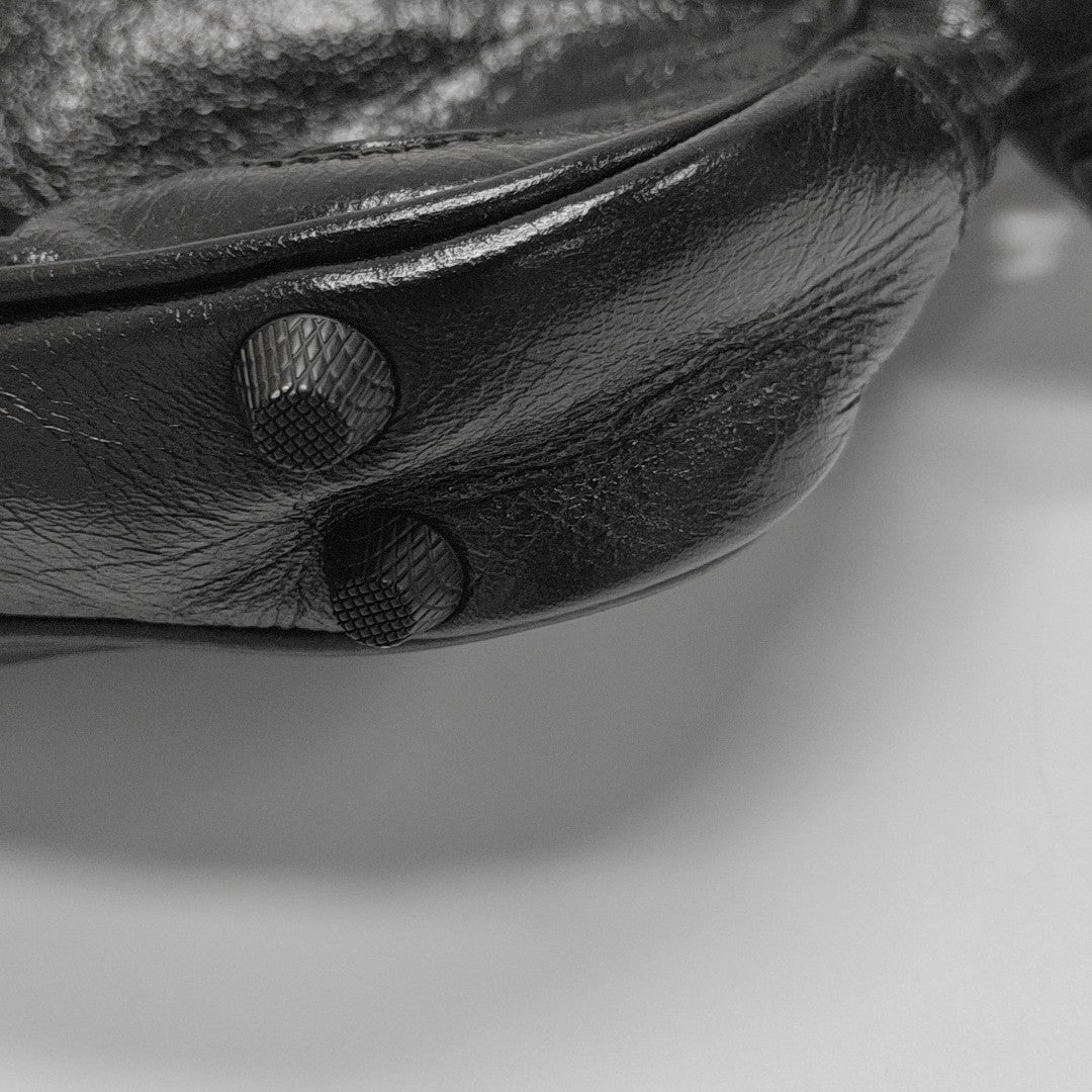 Le Cagole Mini Calfskin Black