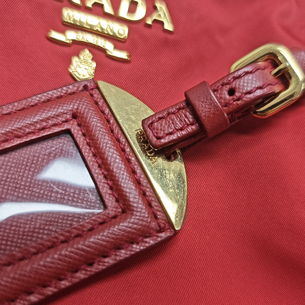 Nylon Tote Bag Red