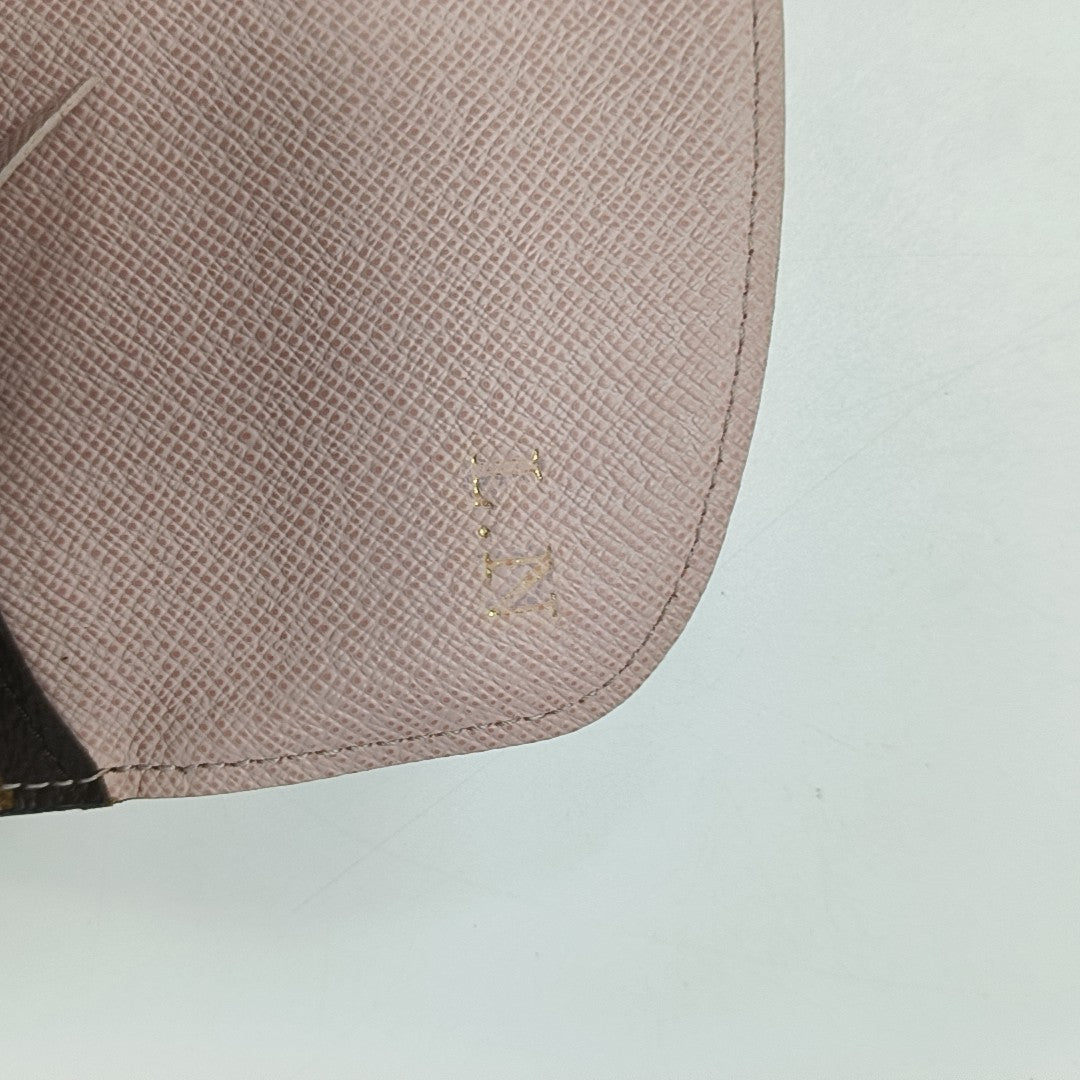 EMILIE Monogram Coated Canvas Brown Wallet