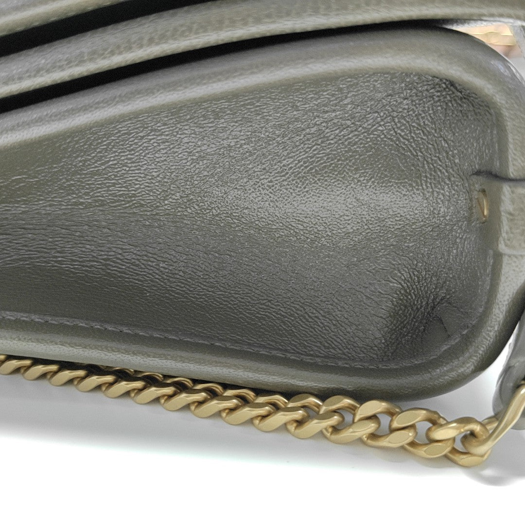 BECKY Quilted Lambskin Green