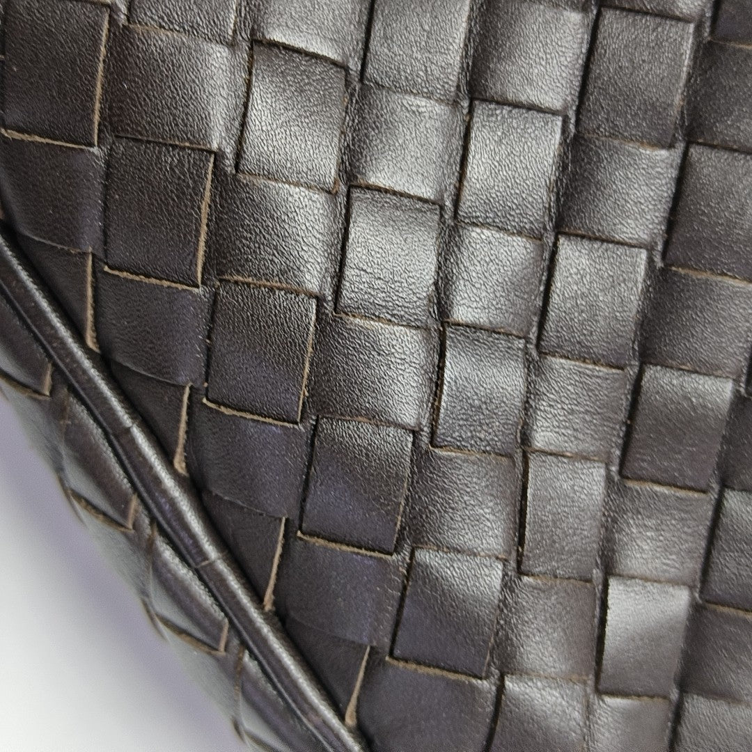 Calfskin Shoulder Bag Brown