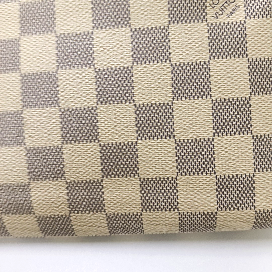 Authenticated pre-owned  FÉLICIE Damier Azur Coated Canvas White - Crossbody Bag at Looply