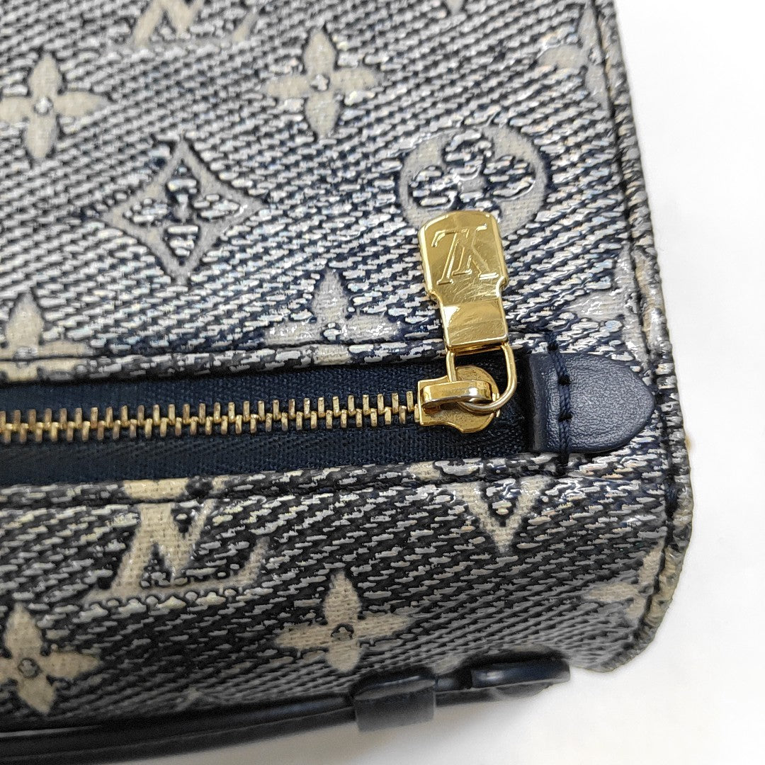 MÉTIS EAST WEST PM Monogram Coated Canvas Blue