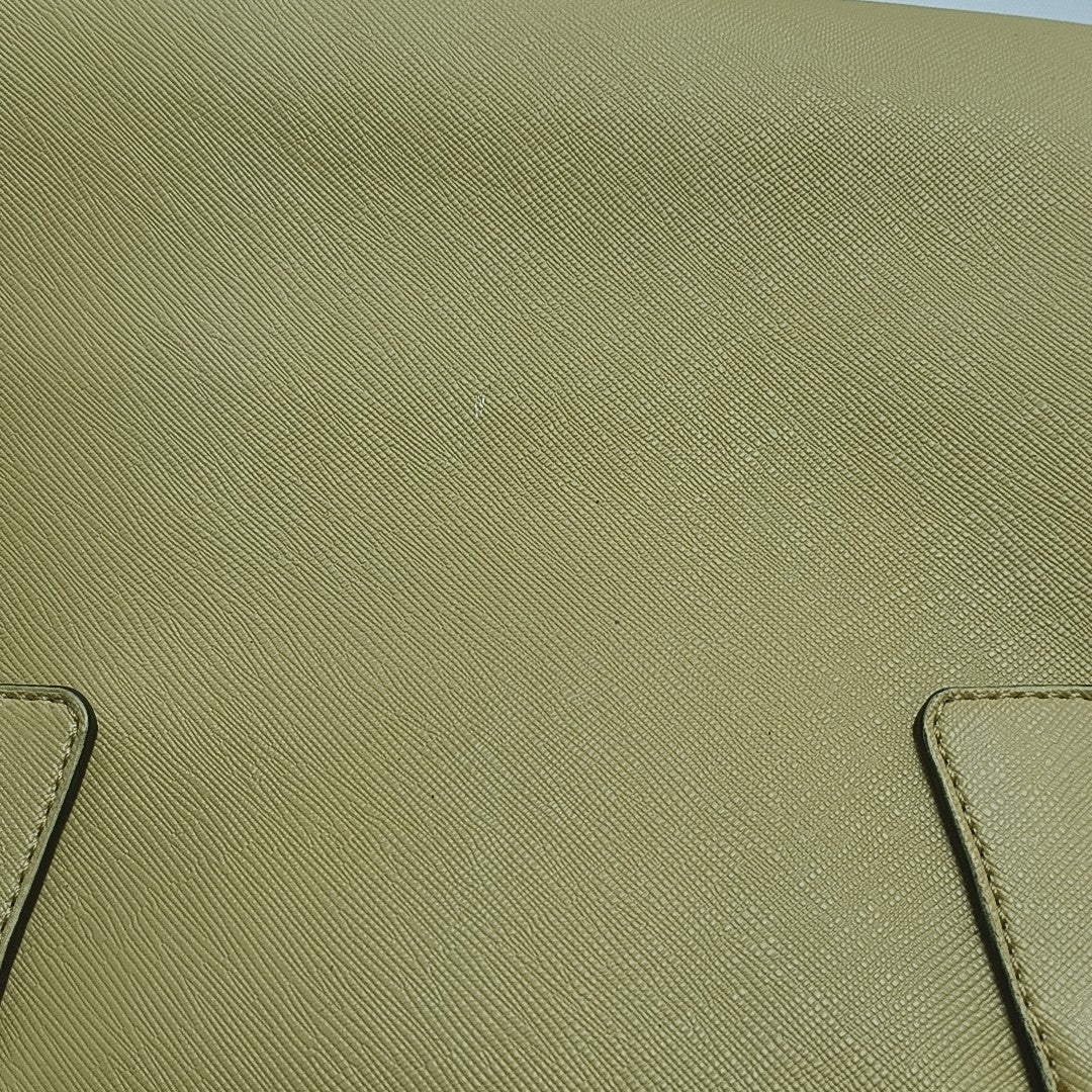 Saffiano Calfskin Top Handle Bag Yellow