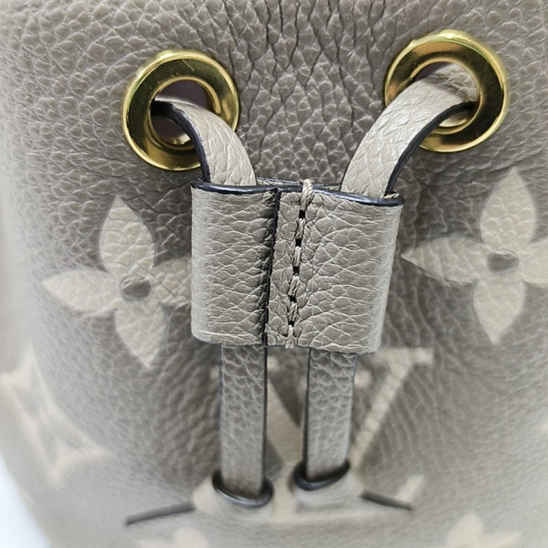 NOÉ Nano Monogram Calfskin Gray