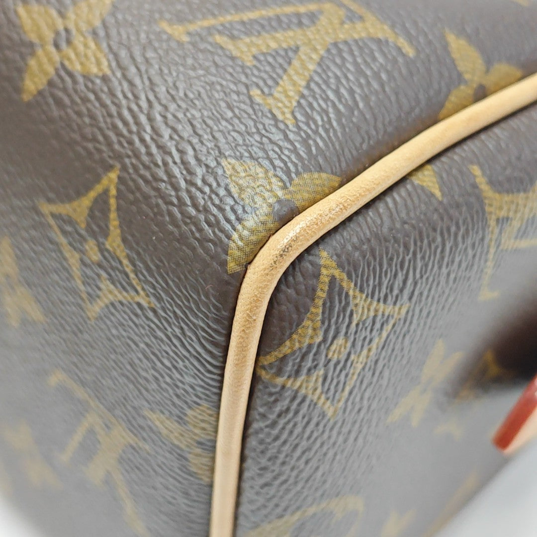SPEEDY 20 Monogram Coated Canvas Brown