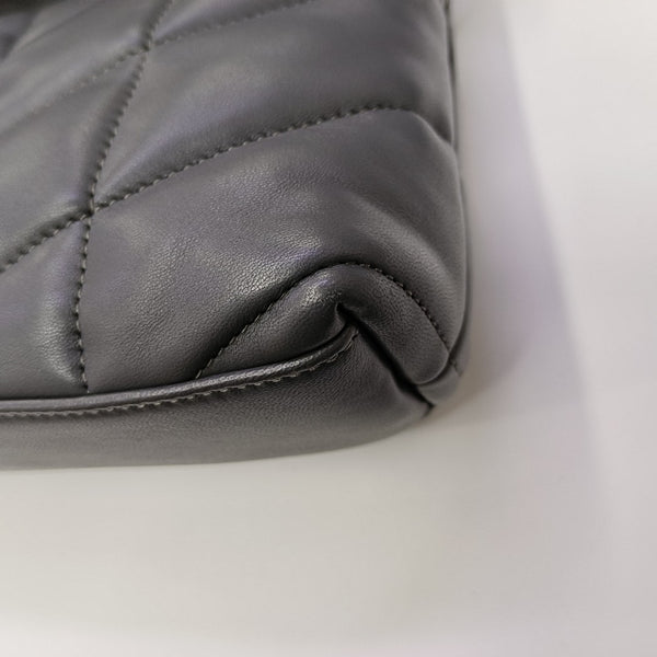 PUFFER Mini Chevron Lambskin Gray