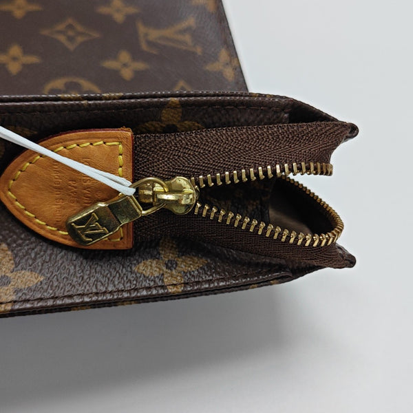 TOILET POCKET 26 Monogram Coated Canvas Brown