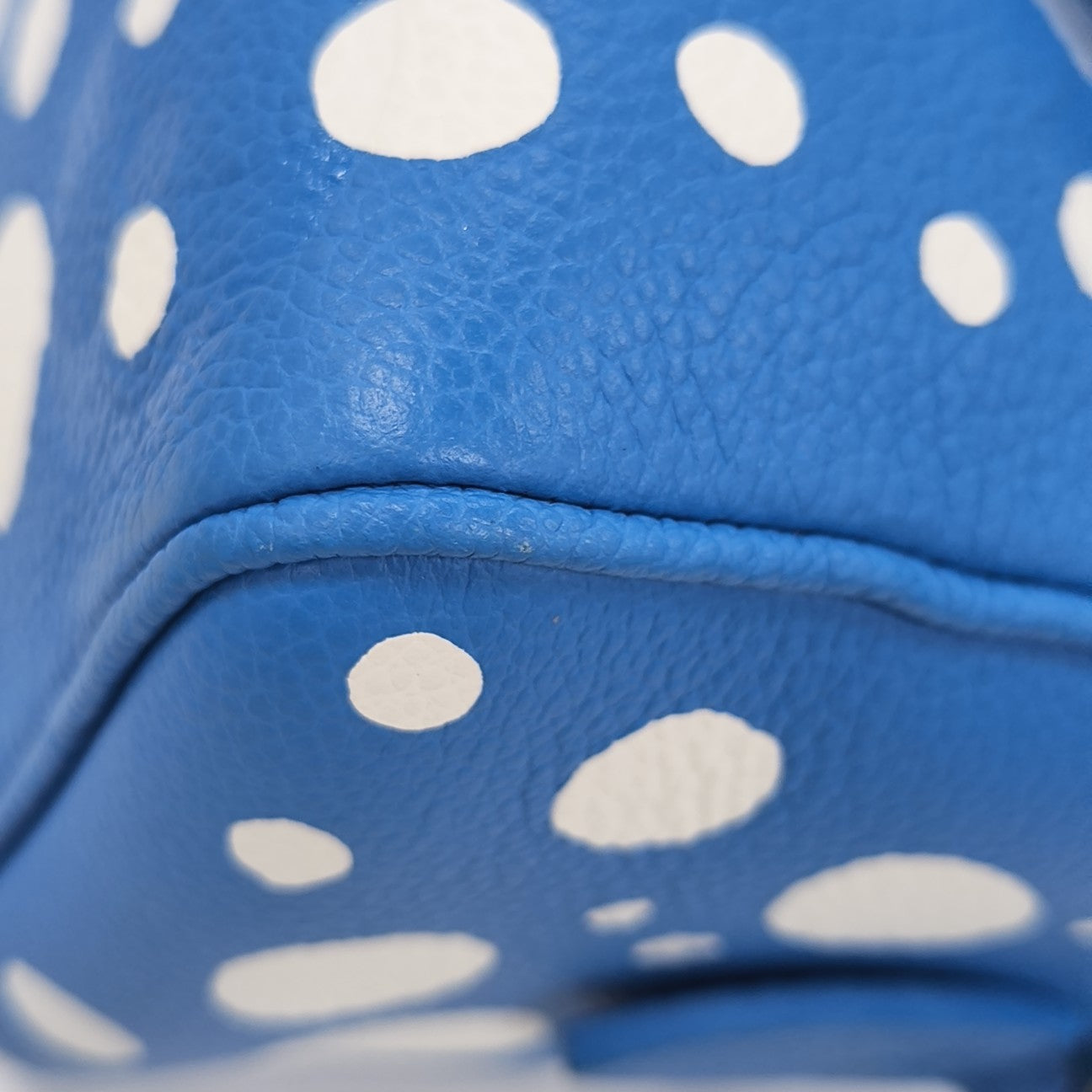 Monogram Calfskin Shoulder Bag Blue