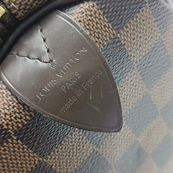 SPEEDY 30 Damier Ebene Coated Canvas Brown