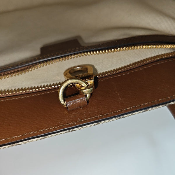 Retro Small Monogram Coated Canvas Brown