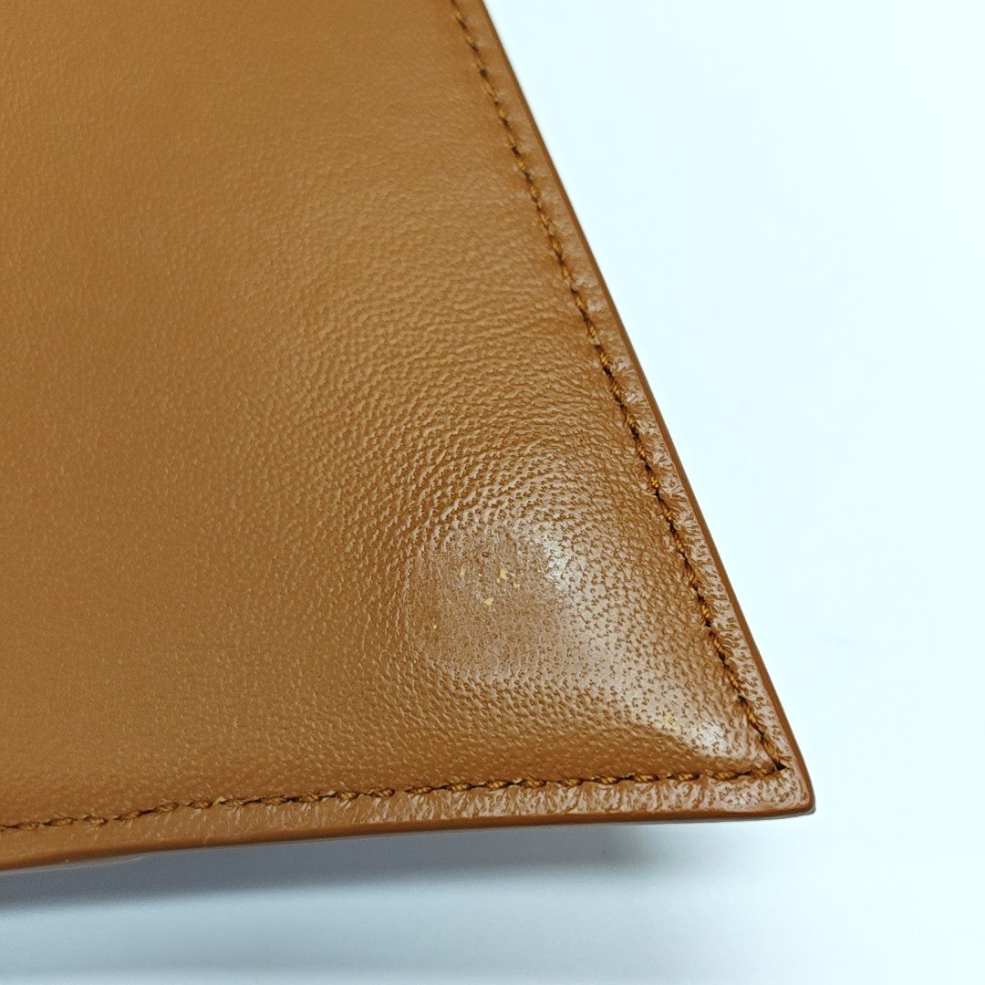 Hourglass Small Quilted Calfskin Brown