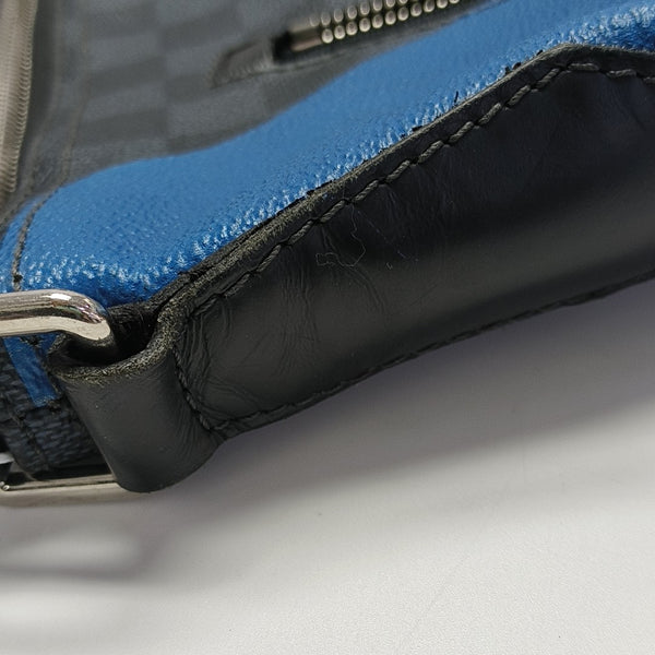 MICK PM Damier Coated Canvas Blue