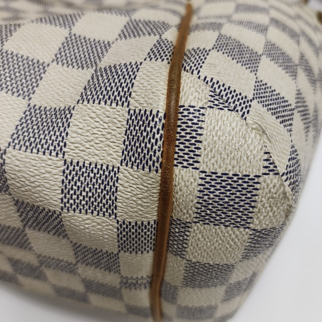TOTALMENTE Lona revestida Damier Azur Blanca