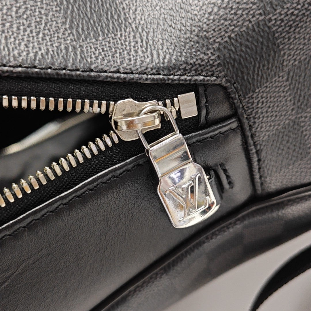 JOSH Damier Graphite Calfskin Gray