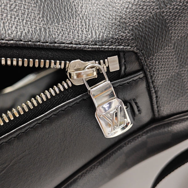 JOSH Damier Graphite Calfskin Gray