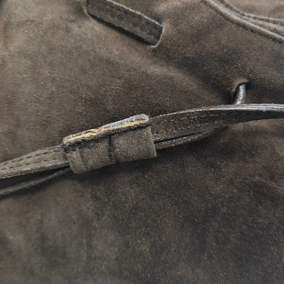Suede Shoulder Bag Brown