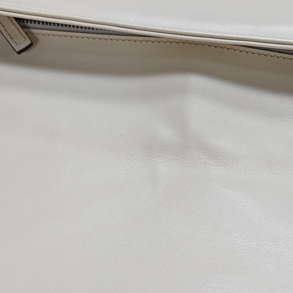 GG Marmont Medium Quilted Calfskin White
