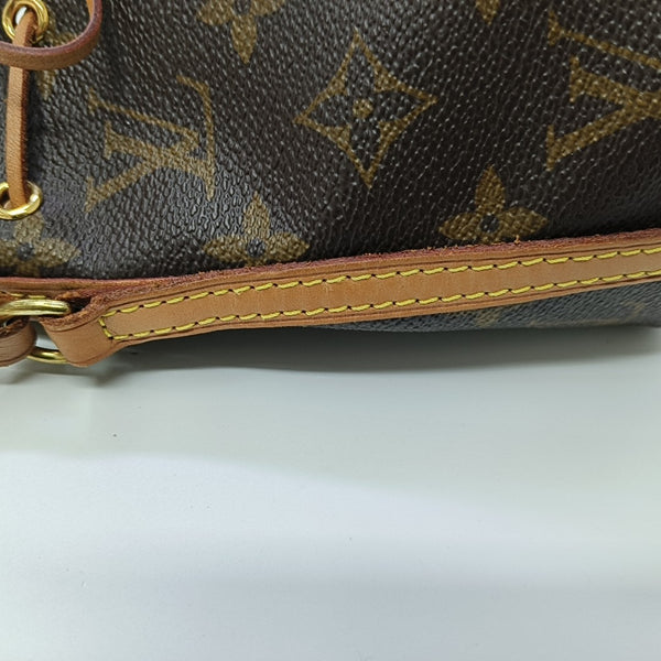 NÉONOÉ Nano Monogram Coated Canvas Brown