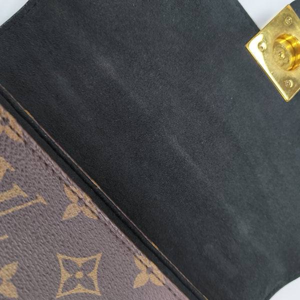 LOCKY BB Monogram Coated Canvas Brown