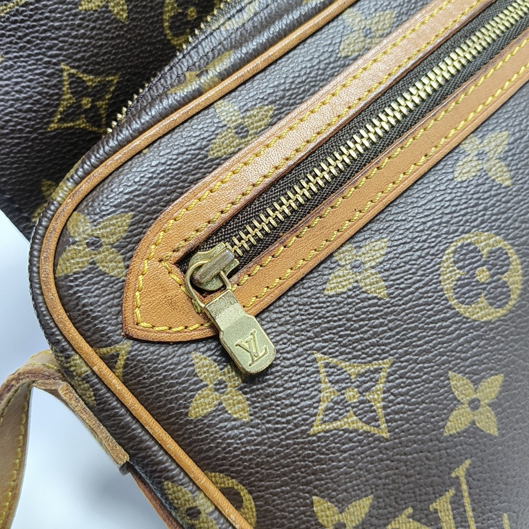 VINTAGE SAINT GERMAIN PM Monogram Coated Canvas Brown