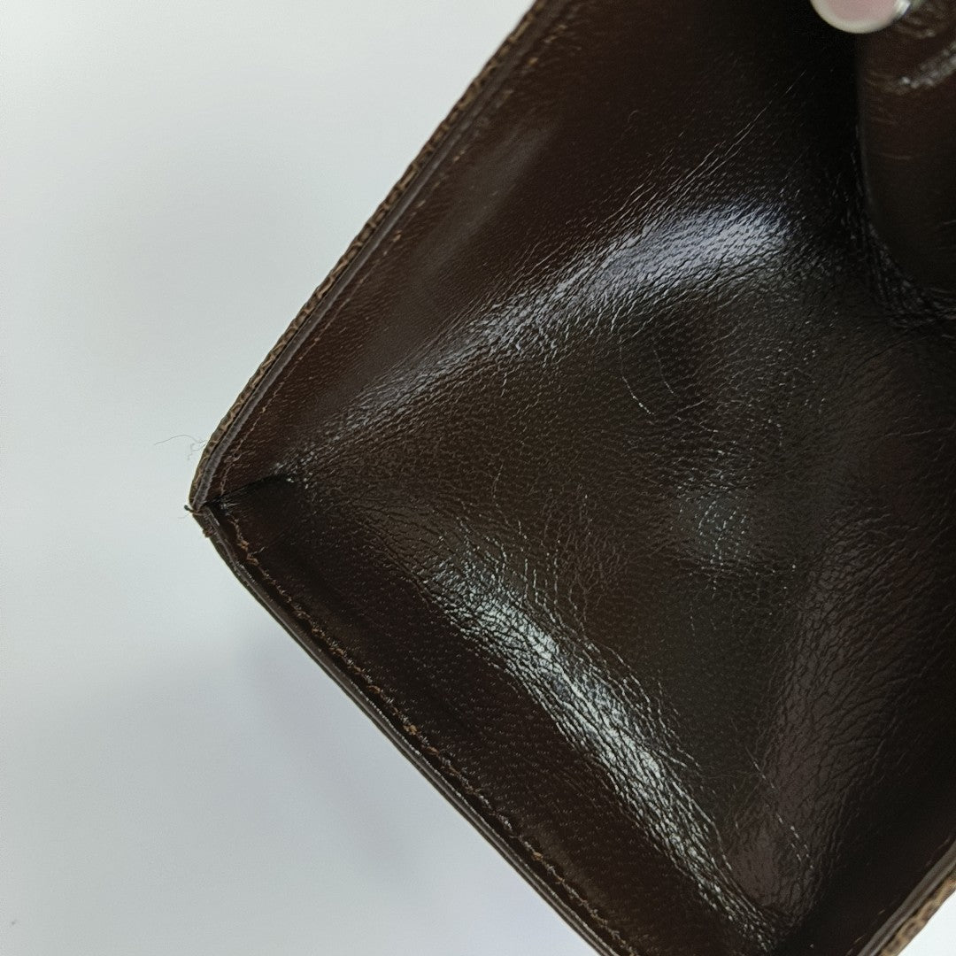 Lizard Top Handle Bag Brown