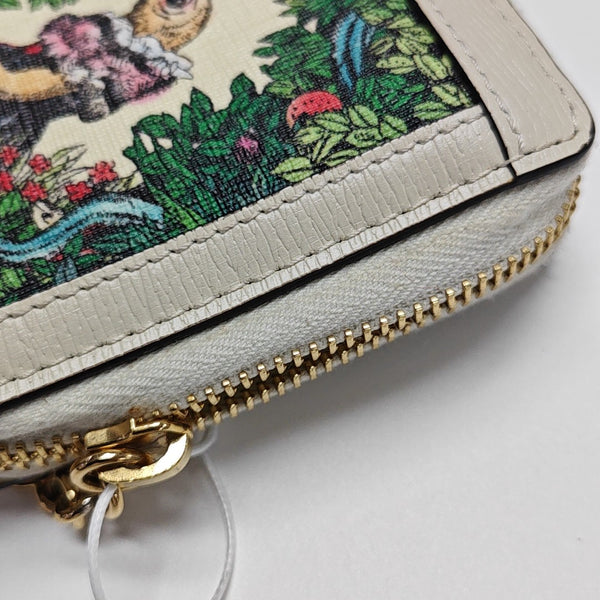 Ophidia Mini Monogram Coated Canvas Beige Wallet