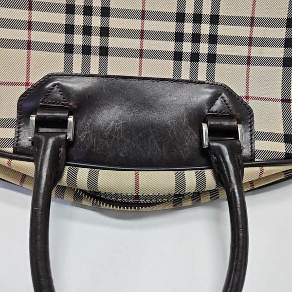 Canvas Top Handle Bag Beige