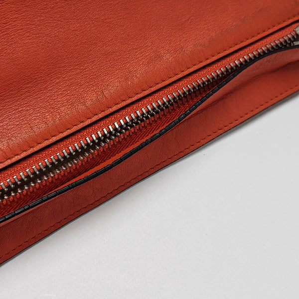 T Pouch Calfskin Orange