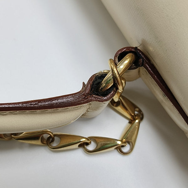 Calfskin Shoulder Bag Beige