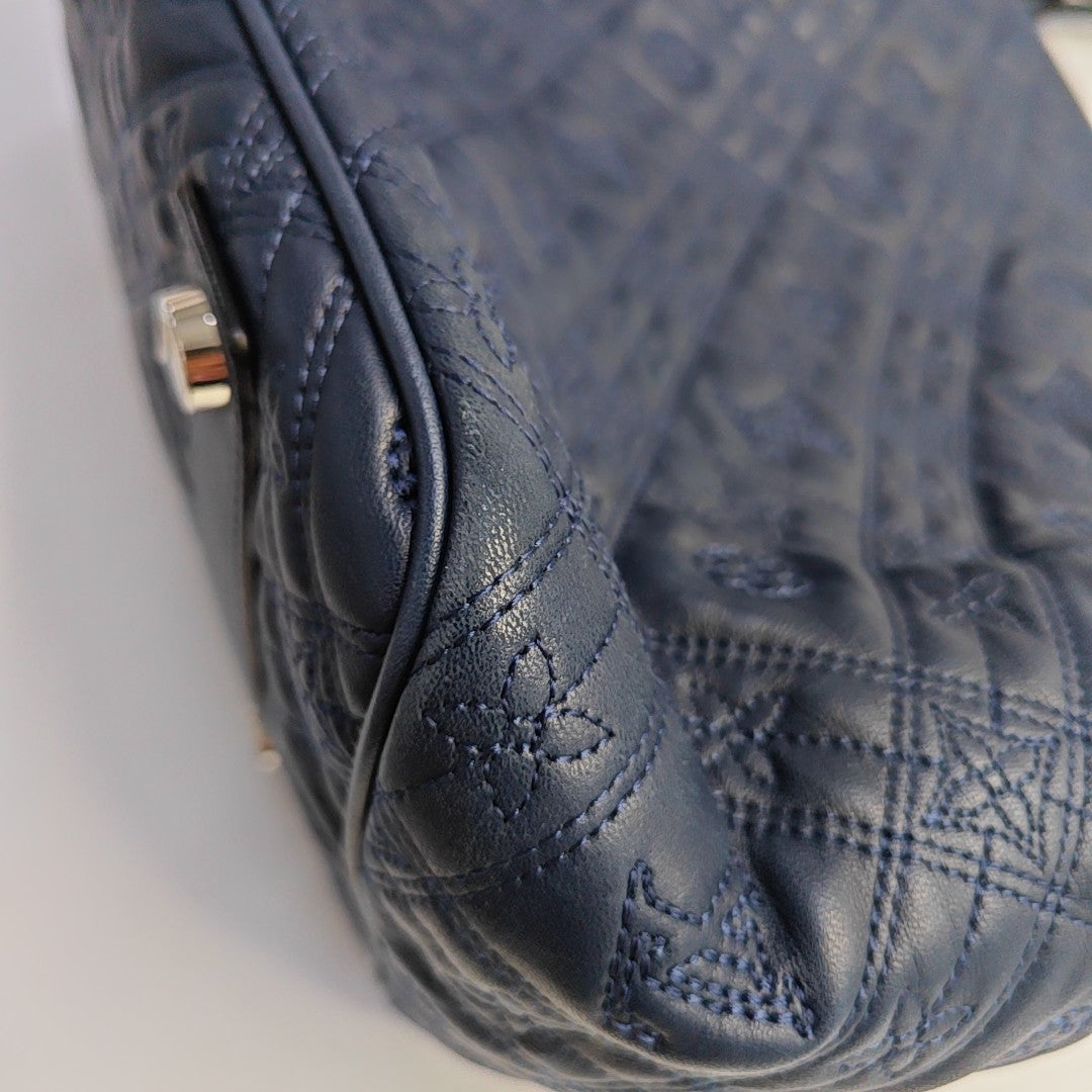 LILIA PM Monogram Calfskin Blue