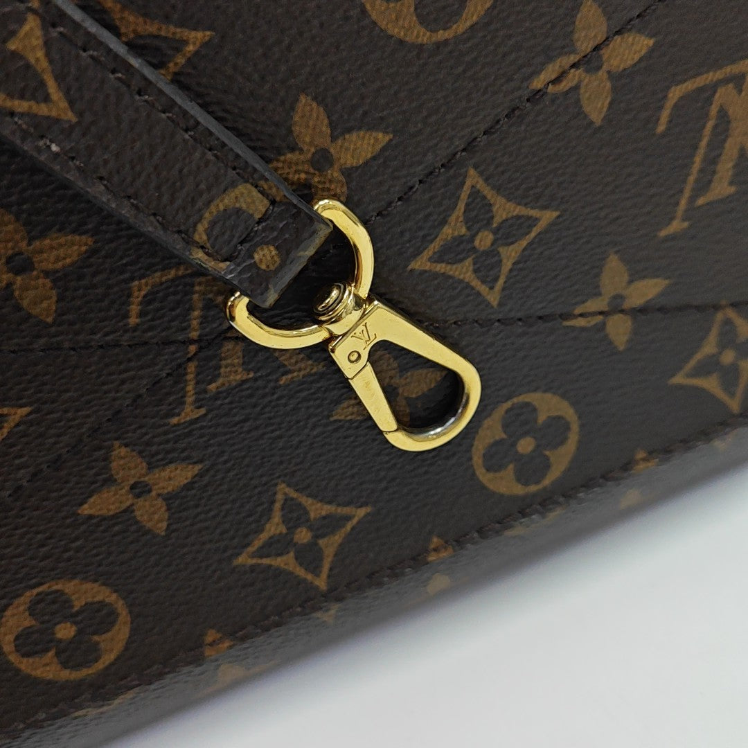 MONTAIGNE Monogram Coated Canvas Brown