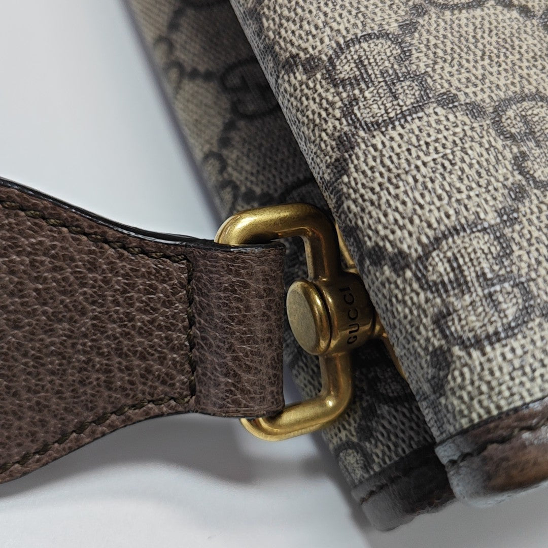 Neo Vintage Small Monogram Coated Canvas Beige