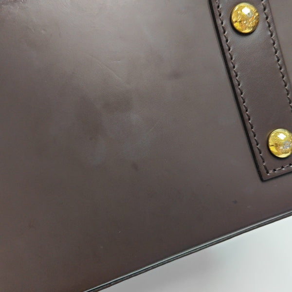 ALMA BB Damier Ebene Coated Canvas Brown