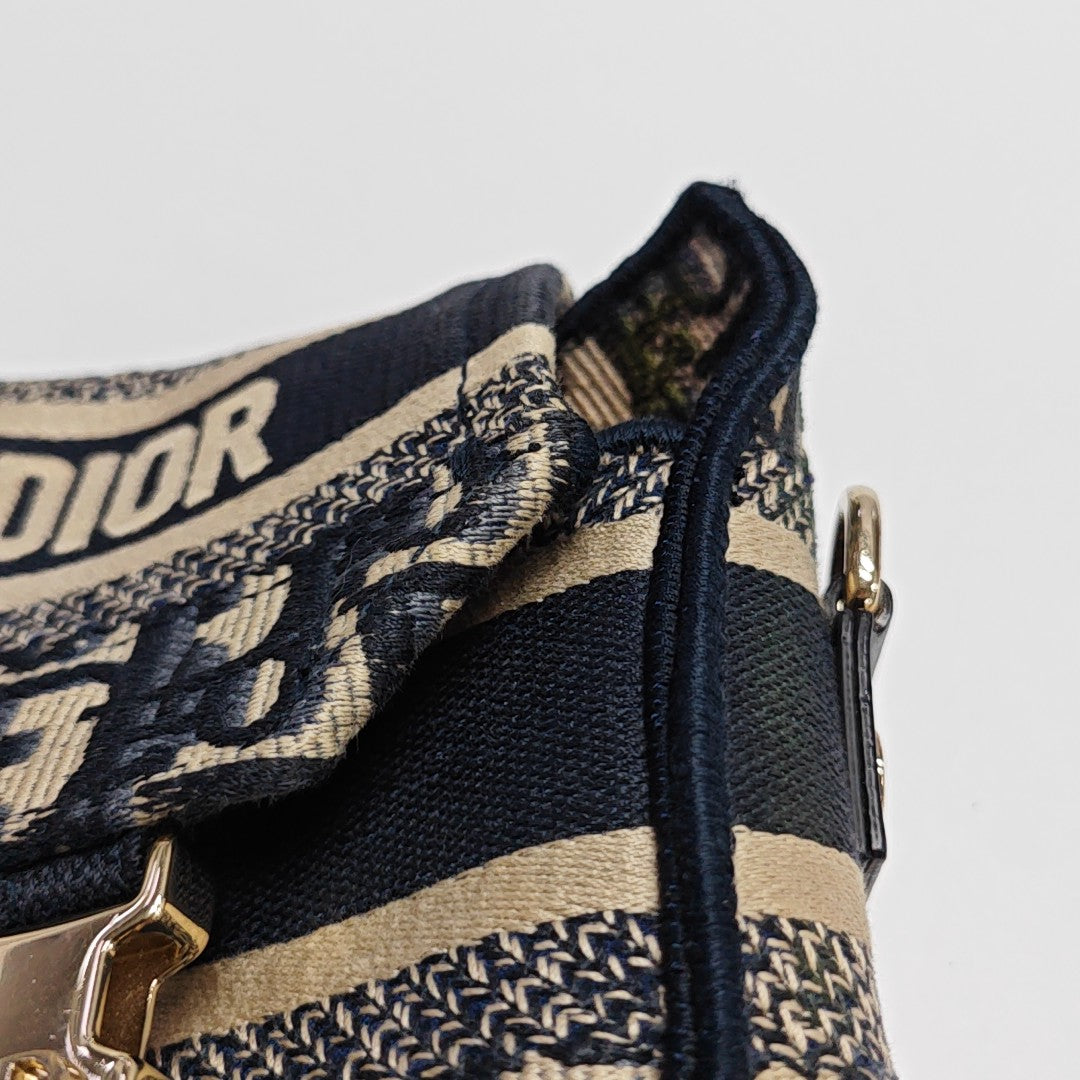 Diorcamp Small Oblique Canvas Blue