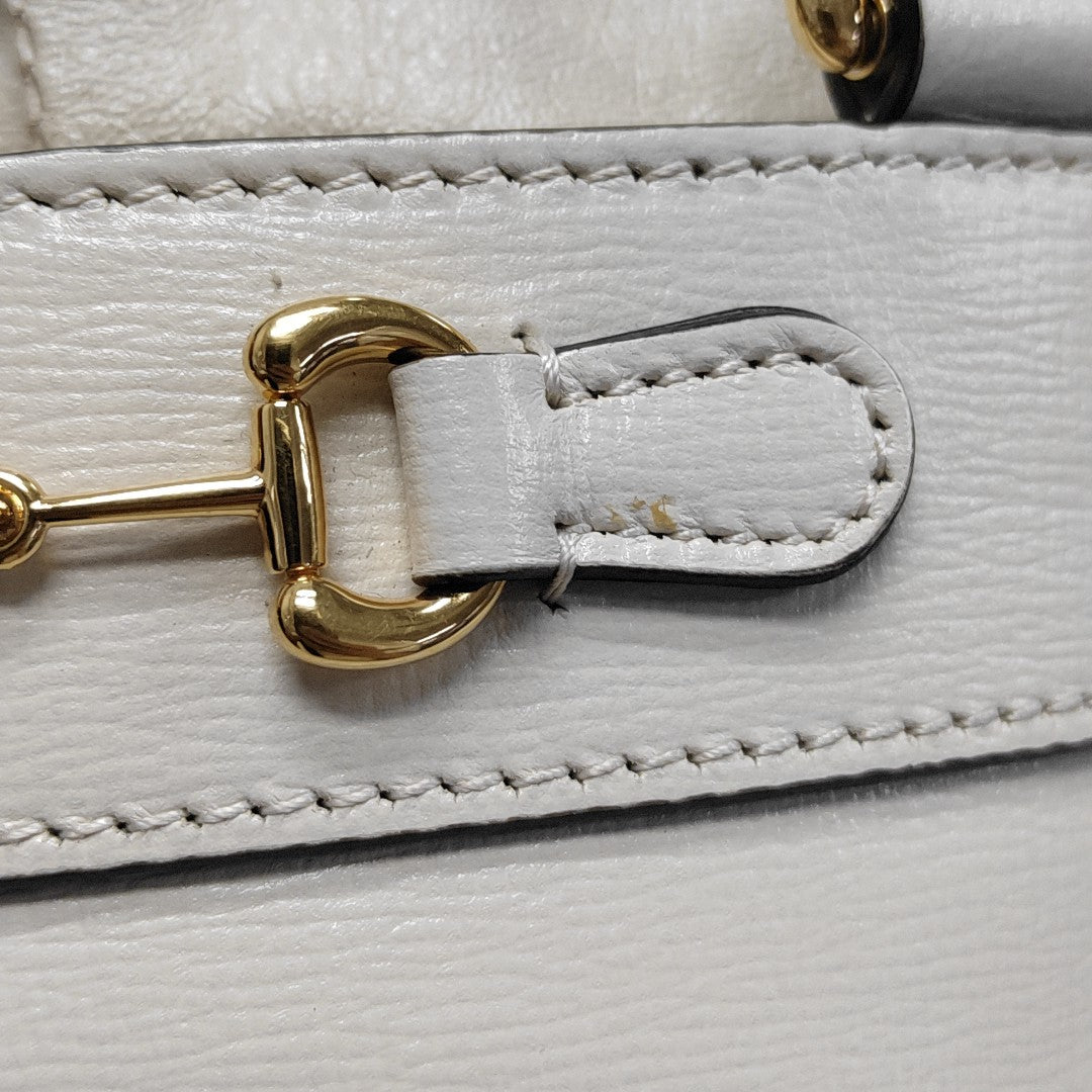 Horsebit 1955 Small Calfskin White
