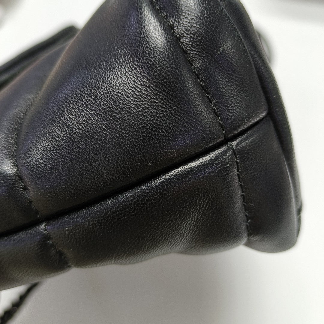 PUFFER Mini Quilted Lambskin Black