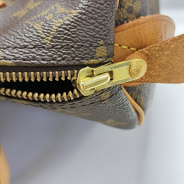 SPEEDY 30 Monogram Coated Canvas Brown
