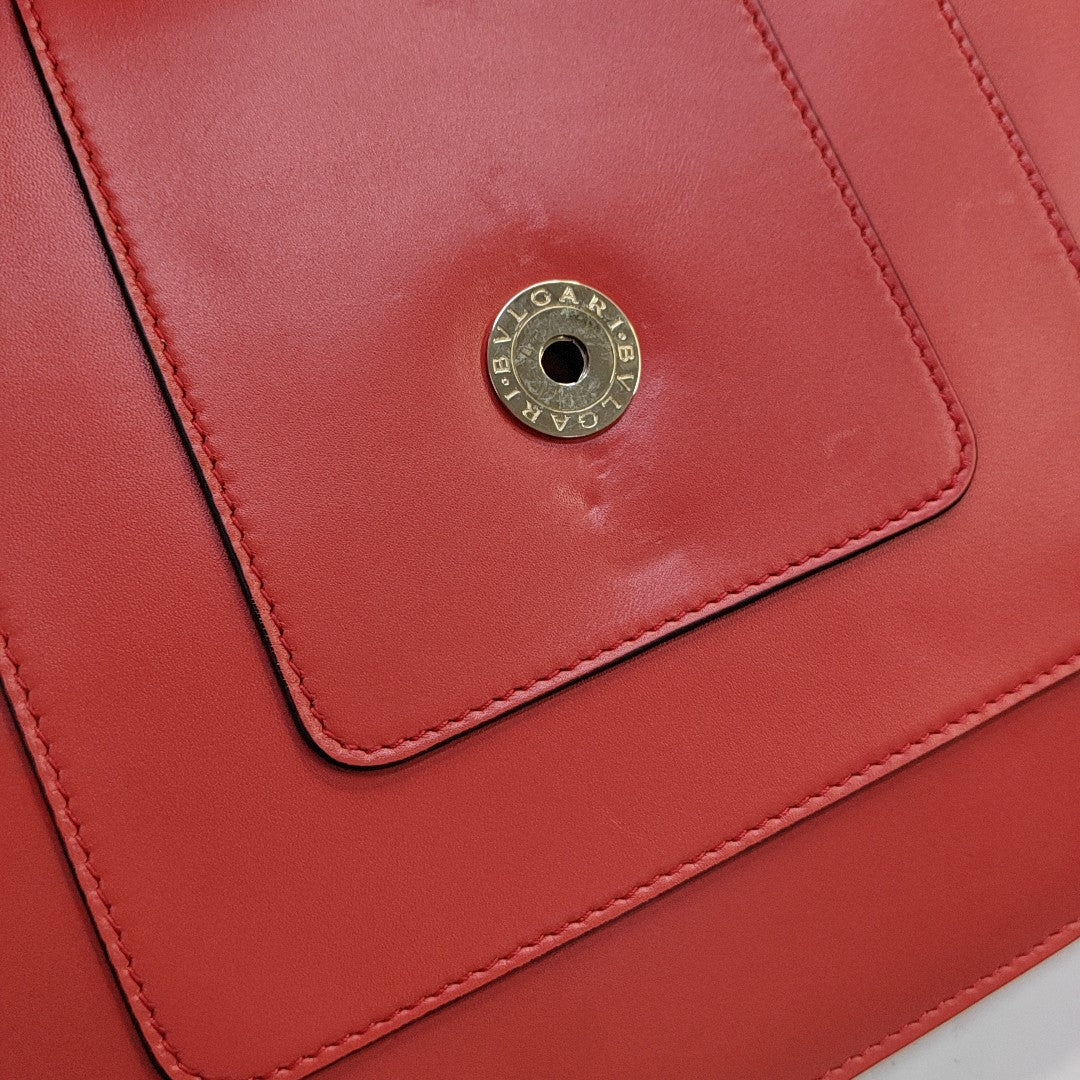 SERPENTI FOREVER Medium Calfskin Red