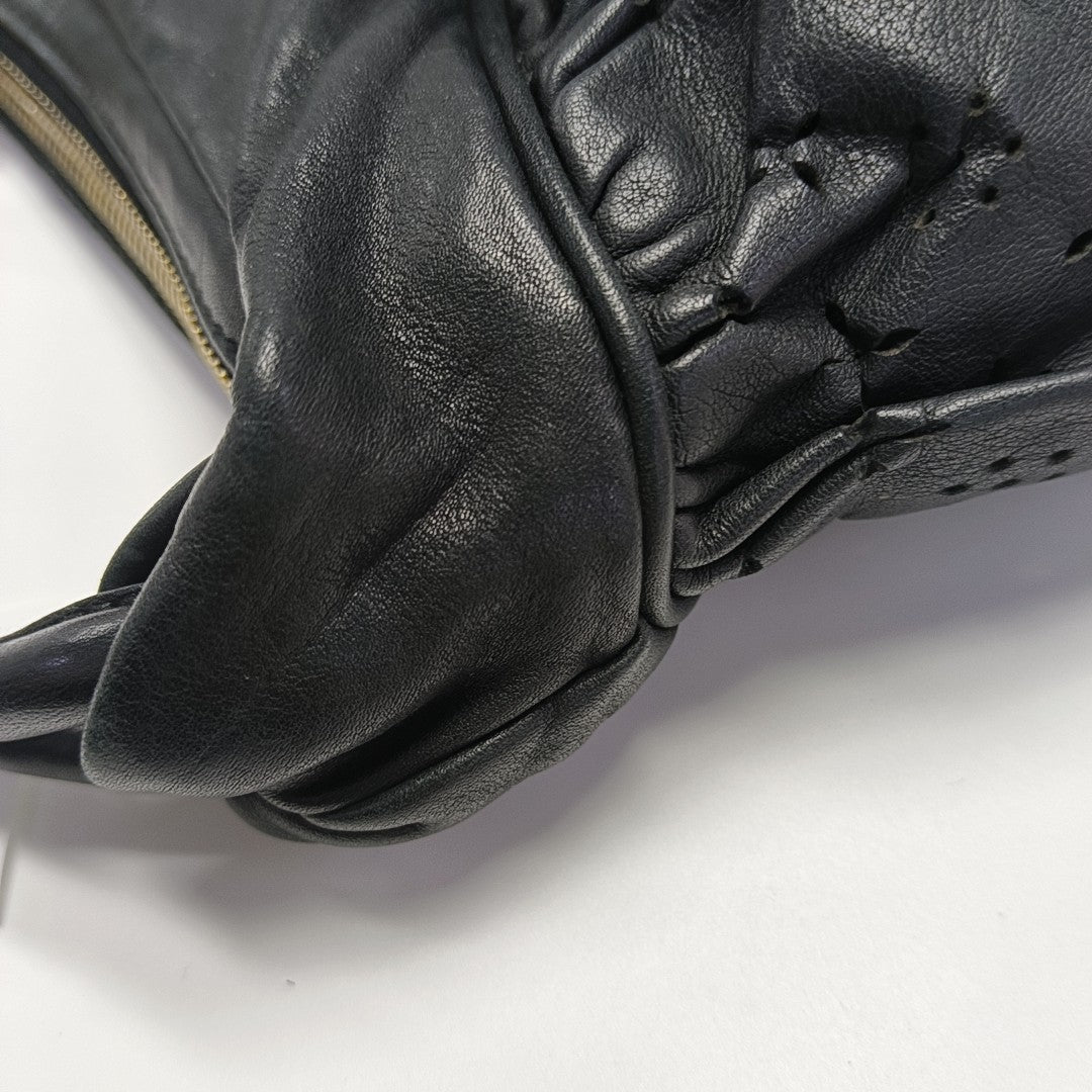 Calfskin Shoulder Bag Black